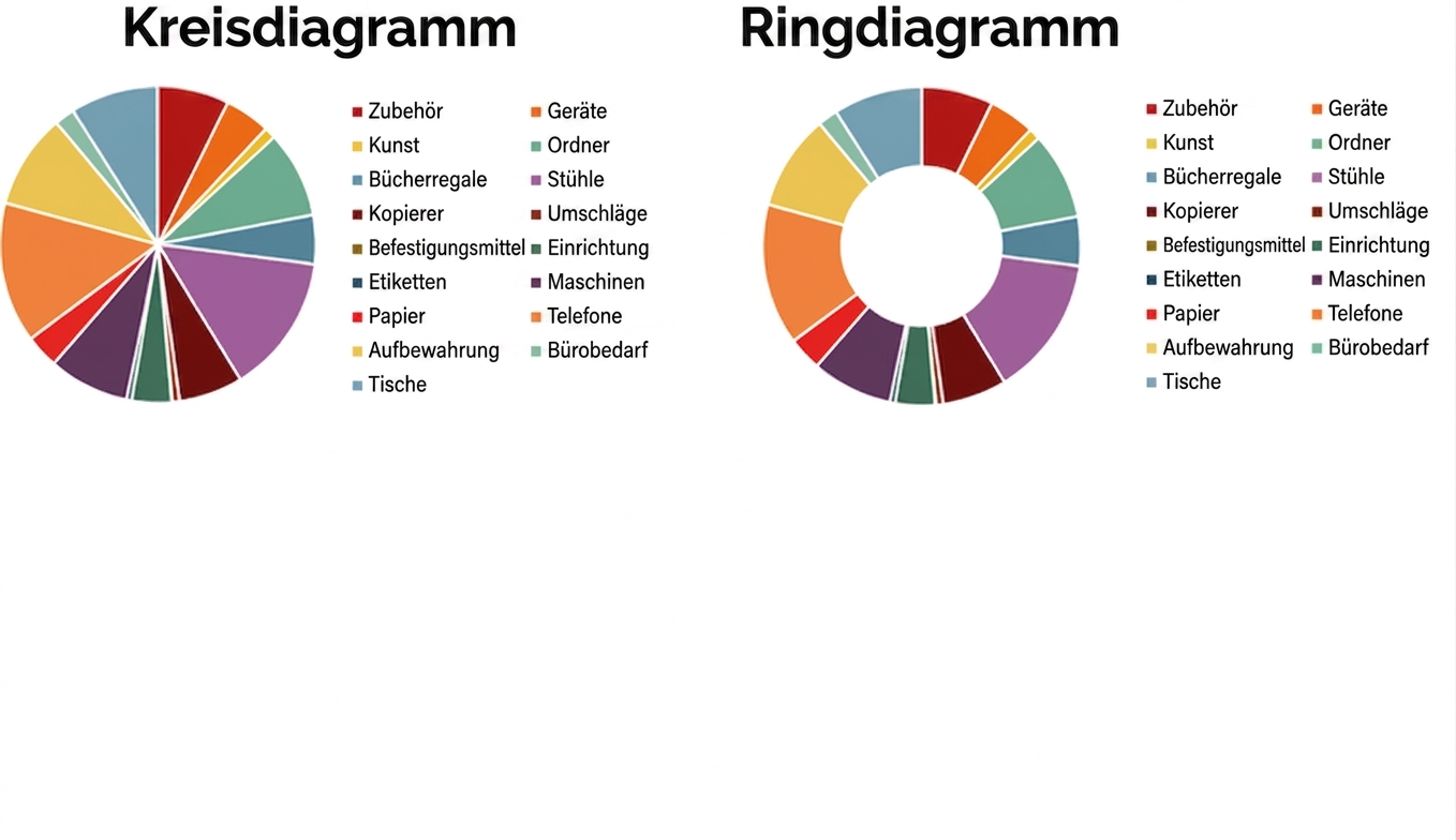 Falsch erstellte Kreisdiagramme