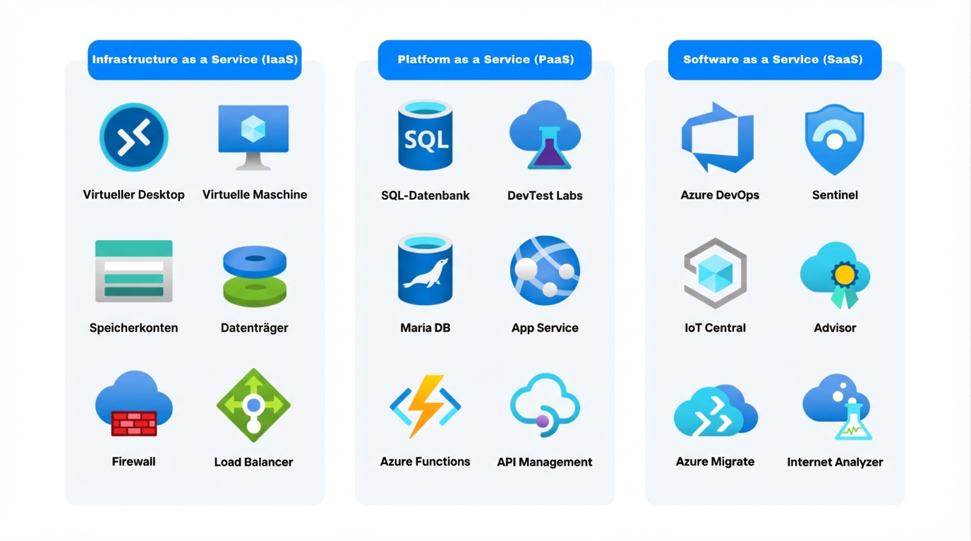 Liste der Dienste nach Cloud-Diensttyp