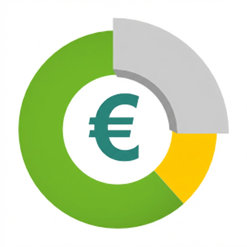 Kreisdiagramm mit hervorgehobenem Segment
