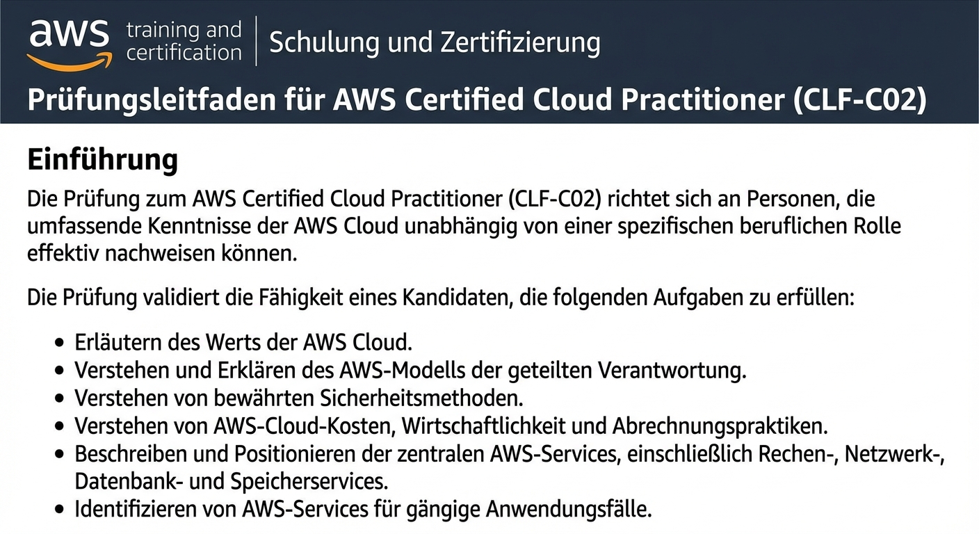 Der Anfang des CLF-CO2-Prüfungsleitfadens