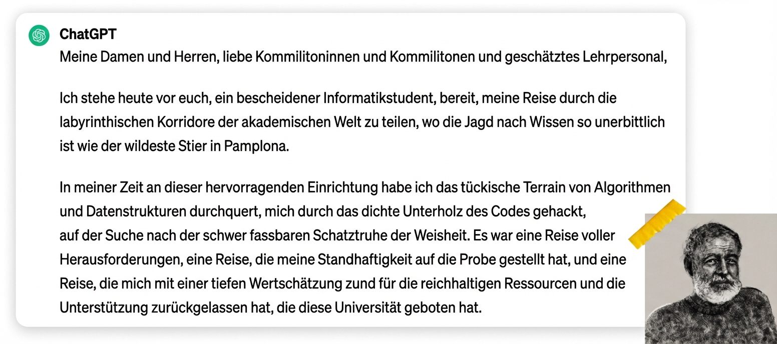 Foto von Ernest Hemningway