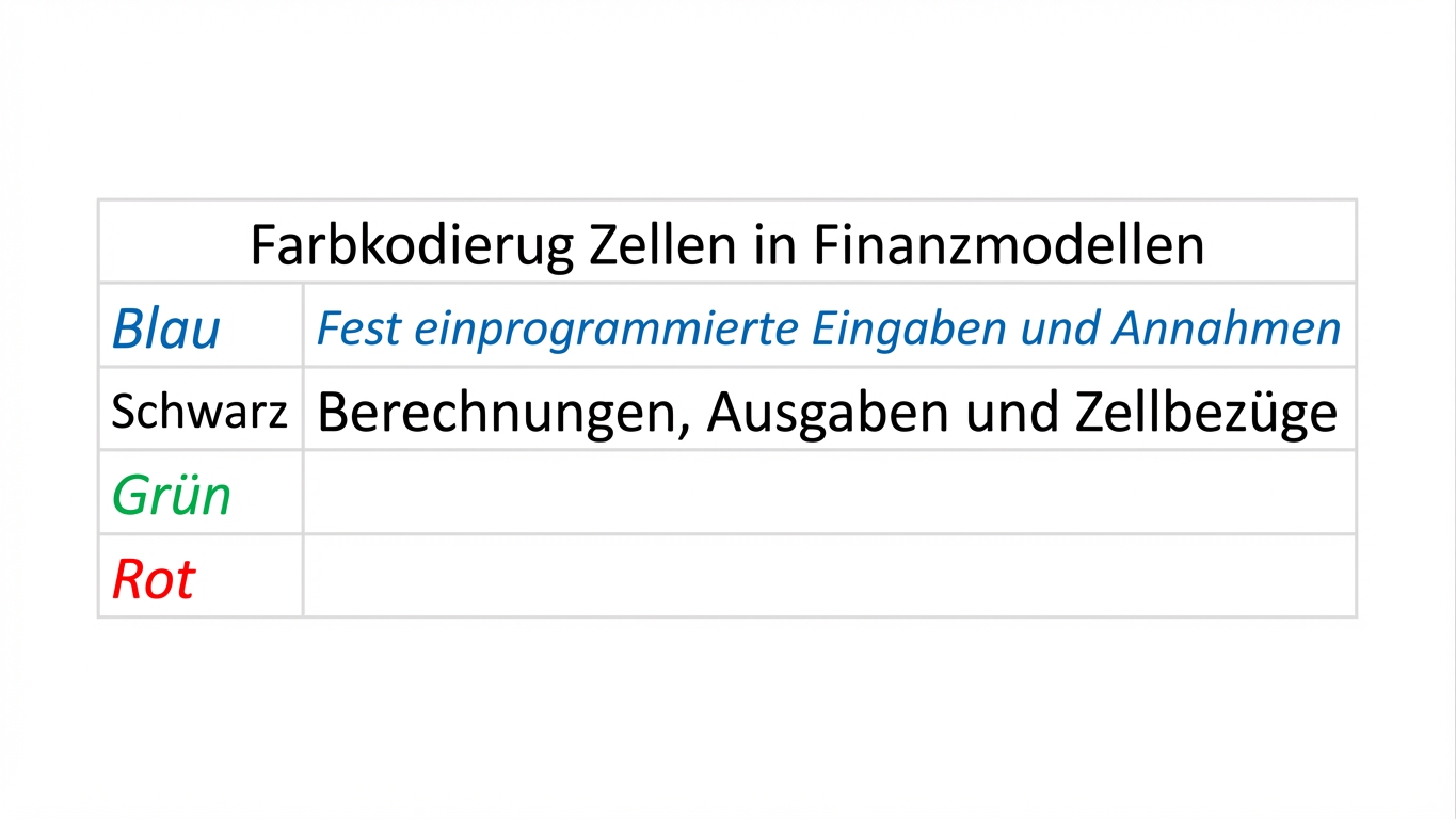 Farbcodierung mit Blau und Schwarz