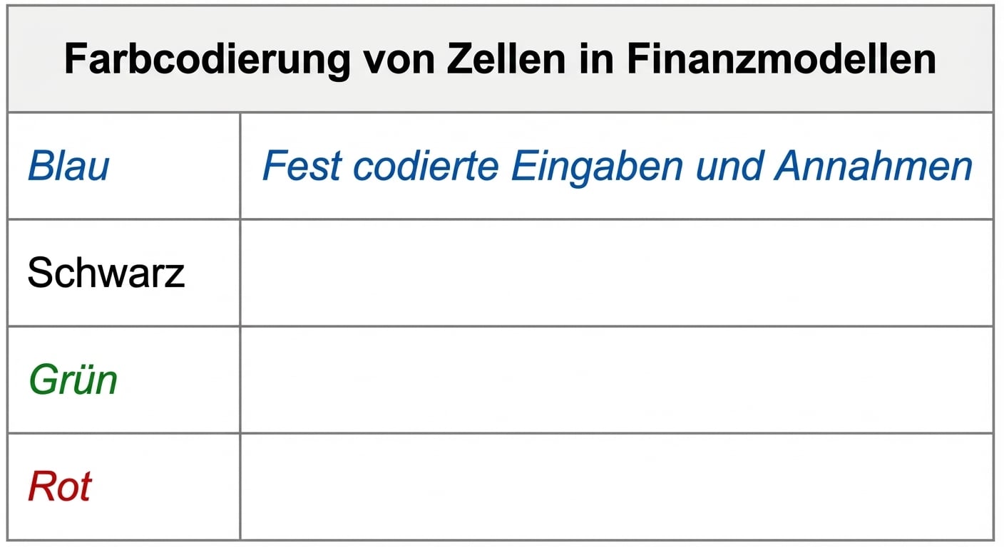 Farbcodierung mit Blau