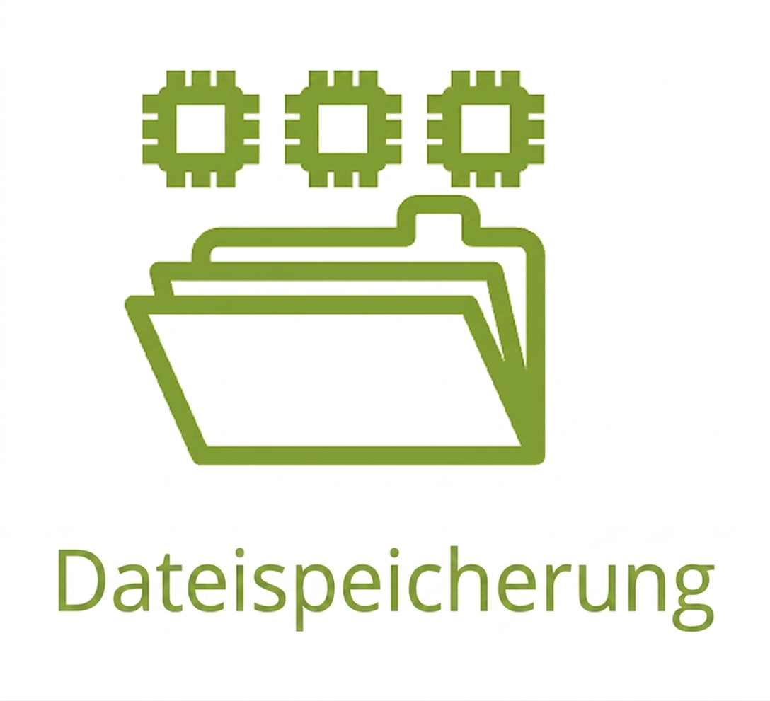 Ein Symbol für Dateispeicher.