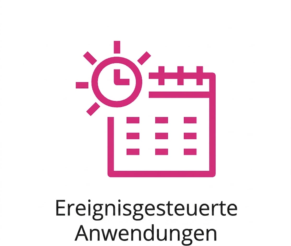 Ein Symbol für ereignisgesteuerte Anwendungen.