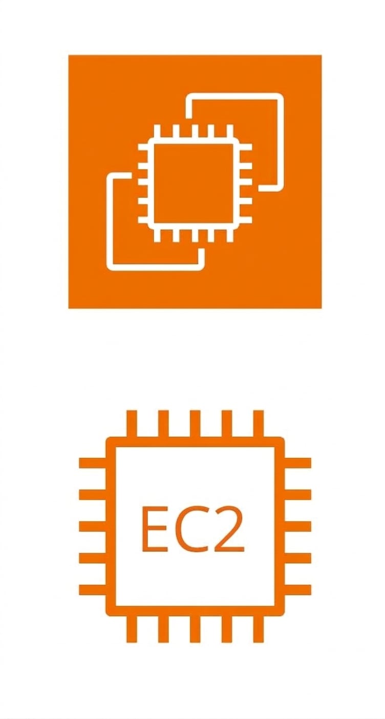 Symbole mit gruppierten EC2-Instanzen und einer einzelnen EC2-Instanz.