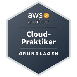 Abzeichen für die AWS Cloud Practitioner-Zertifizierung