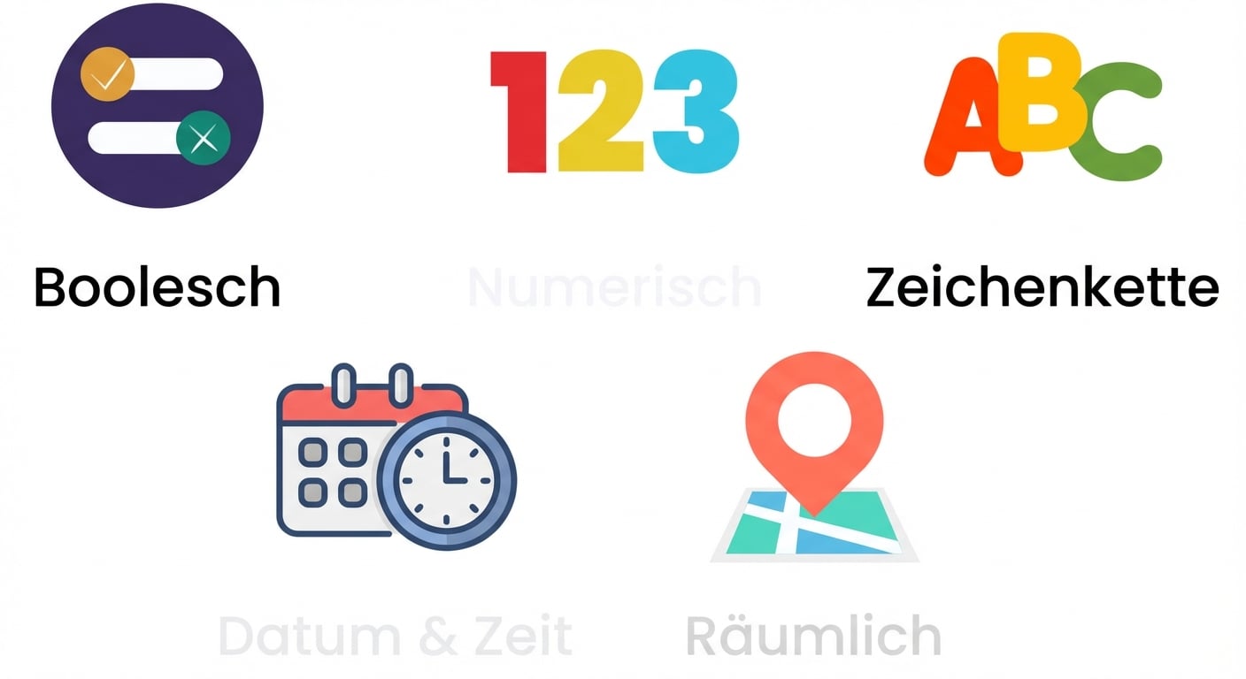 Datentyp-Bilder, die nur booleschen Text anzeigen