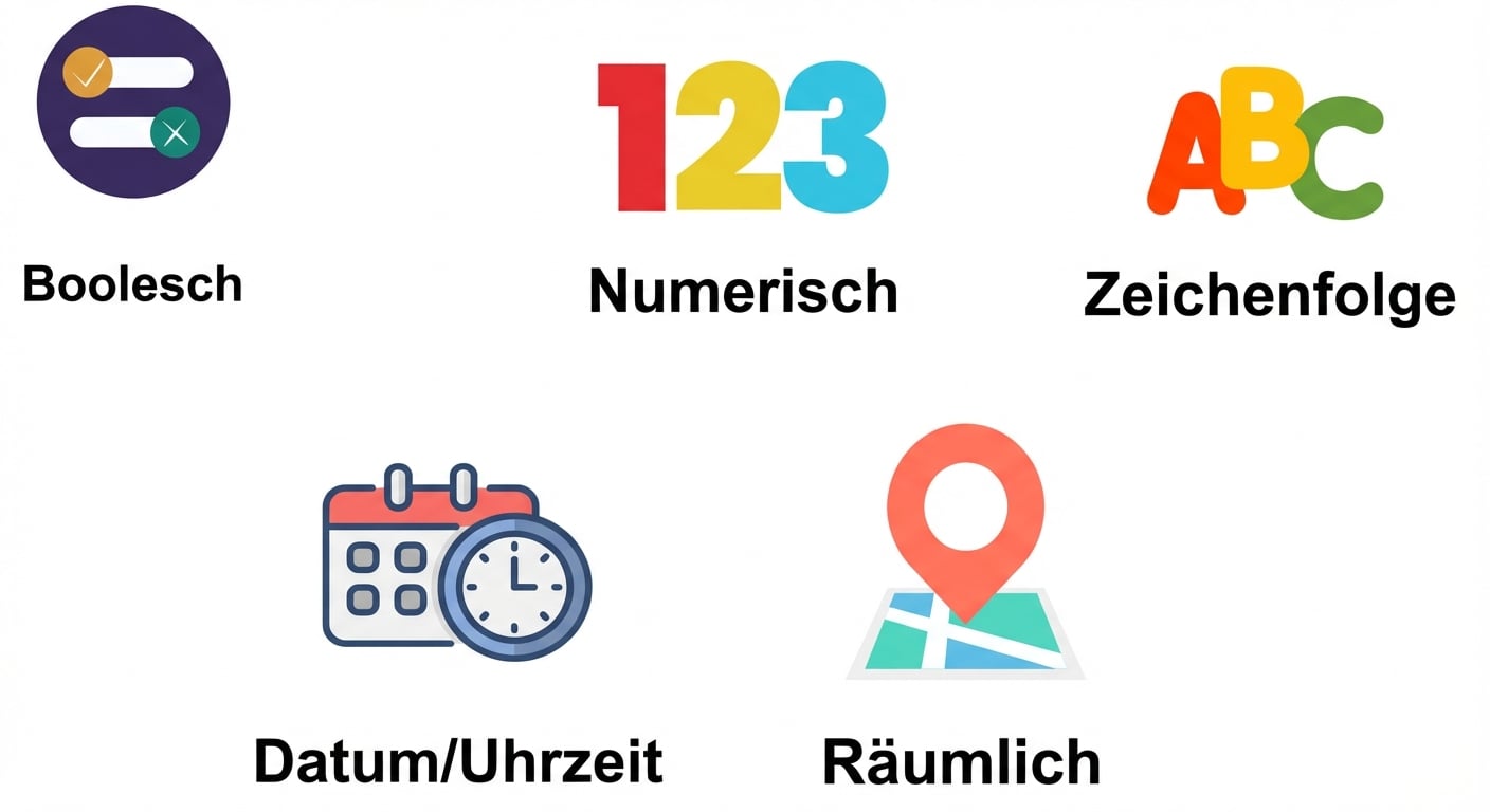 Datentyp Bilder mit booleschem und numerischem Text