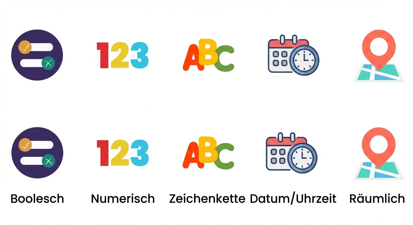 Datentypen mit Text für Boolesche Werte, Zahlen, Zeichenfolgen und Datums-/Zeitangaben.png