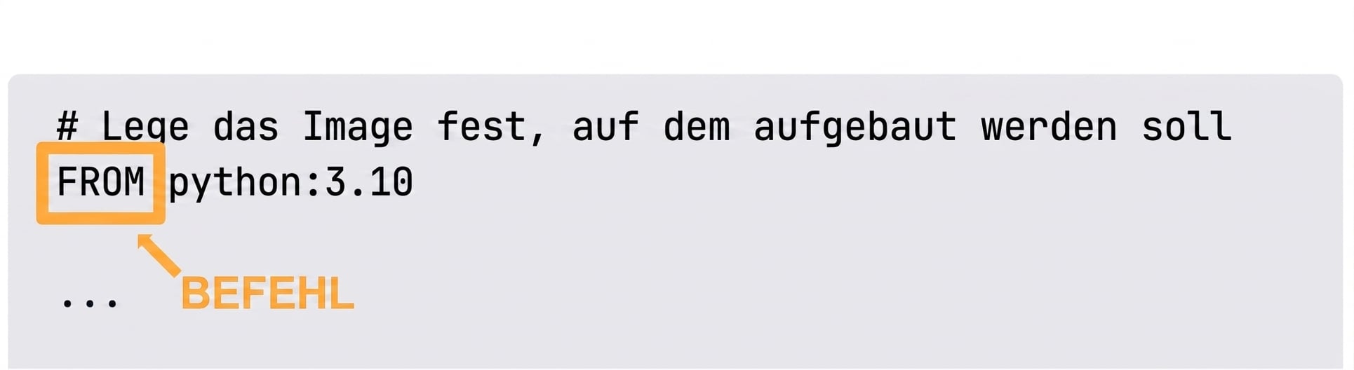 Dockerfile – Befehl einer Docker-Anweisung