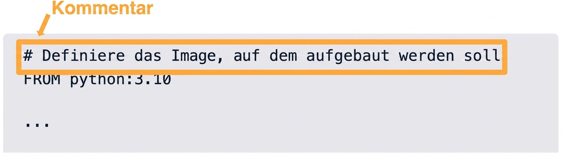 Dockerfile – Kommentar