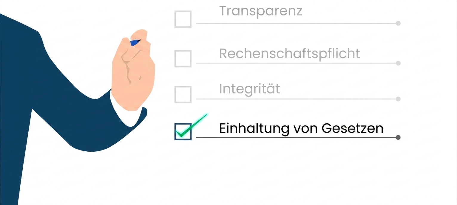 Seitenansicht einer Person im Business-Anzug mit blauem Stift, bereit, auf ein Board zu schreiben
