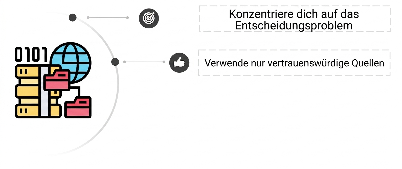 Ein Symbol mit Aktenordnern vor einem Fileserver und einer blauen Weltkugel im Hintergrund