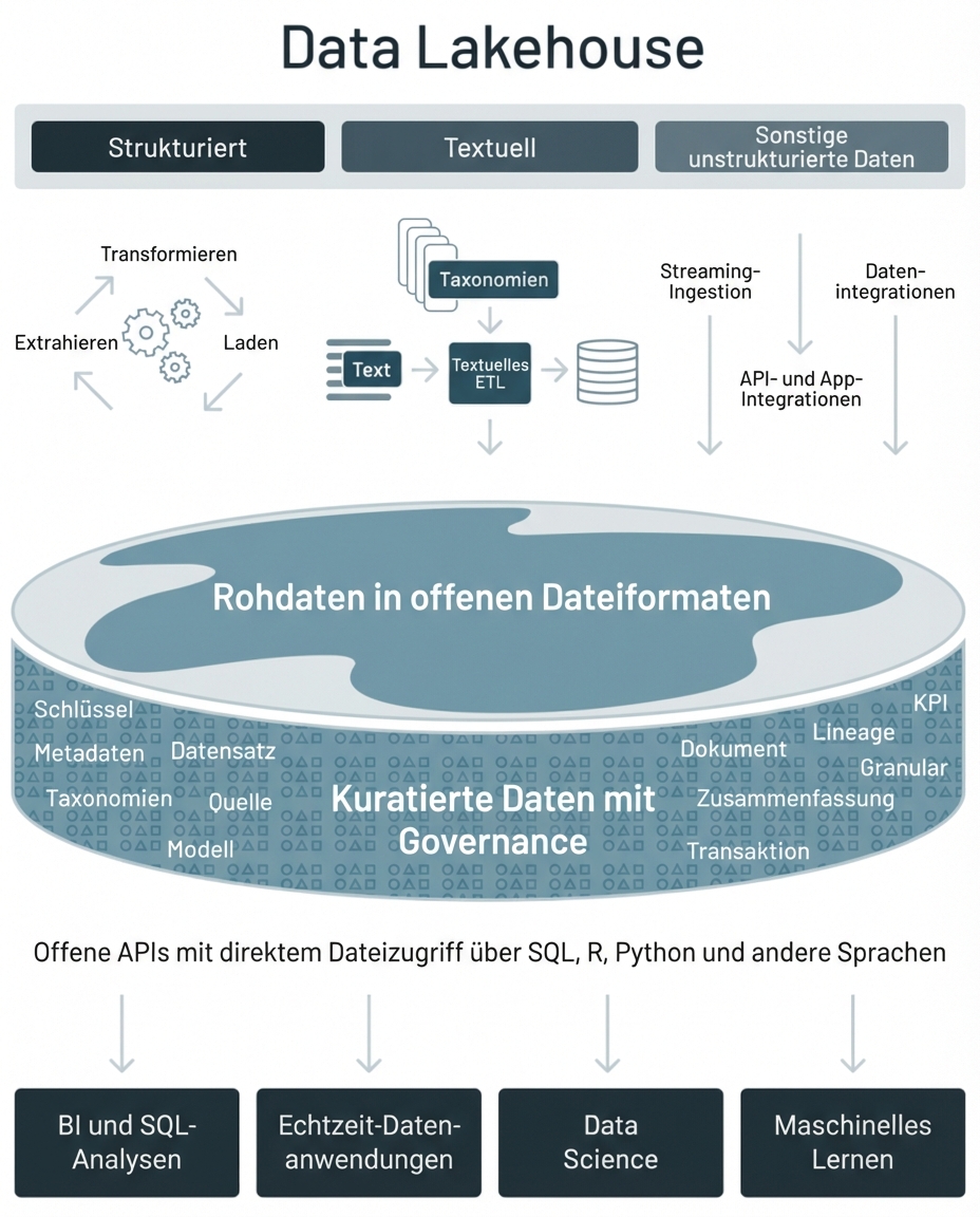Databricks-Lakehouse – Übersichtsschema