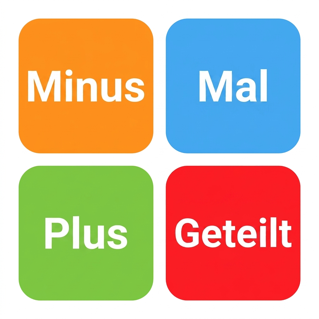 Diagramm mathematischer Operatoren.