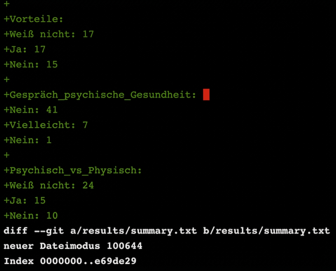 git diff main summary-statistics output, second part