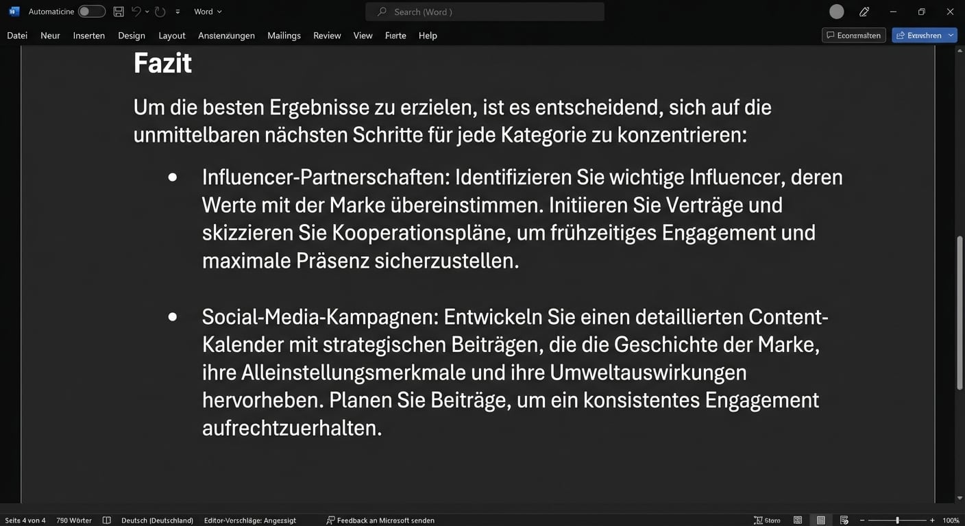 Der umgeschriebene Absatz mit überarbeiteter Schlussfolgerung.