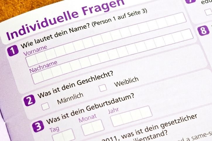 Umfrage, in der nach persönlichen Informationen gefragt wird