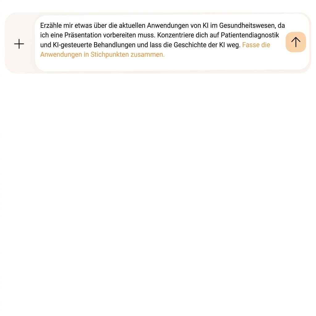 Text fordert dazu auf, die Anwendungen in Stichpunkten zusammenzufassen