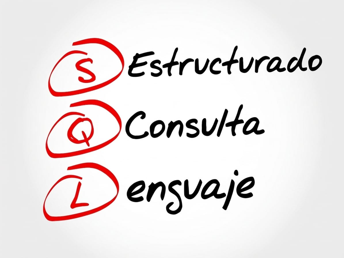 Código SQL en pantalla
