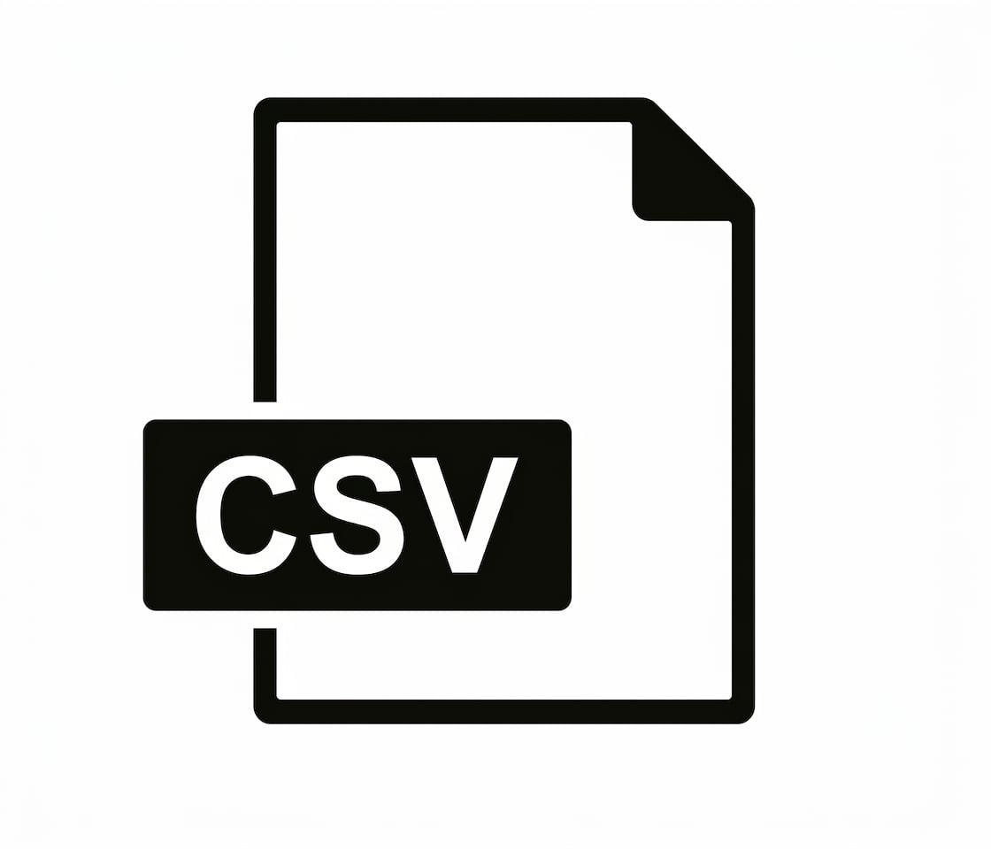 Icono de tipo de archivo CSV