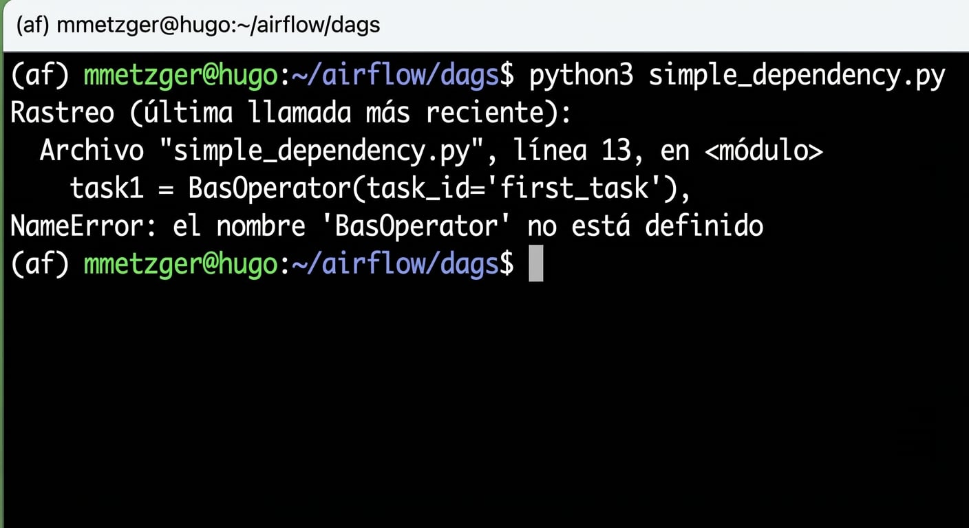 python3 - errores