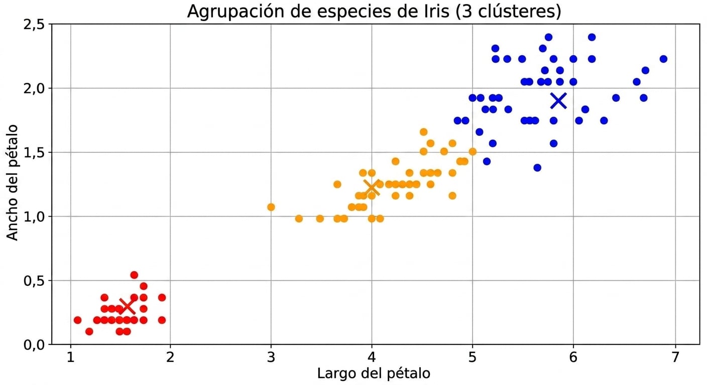 iris clustering three clusters