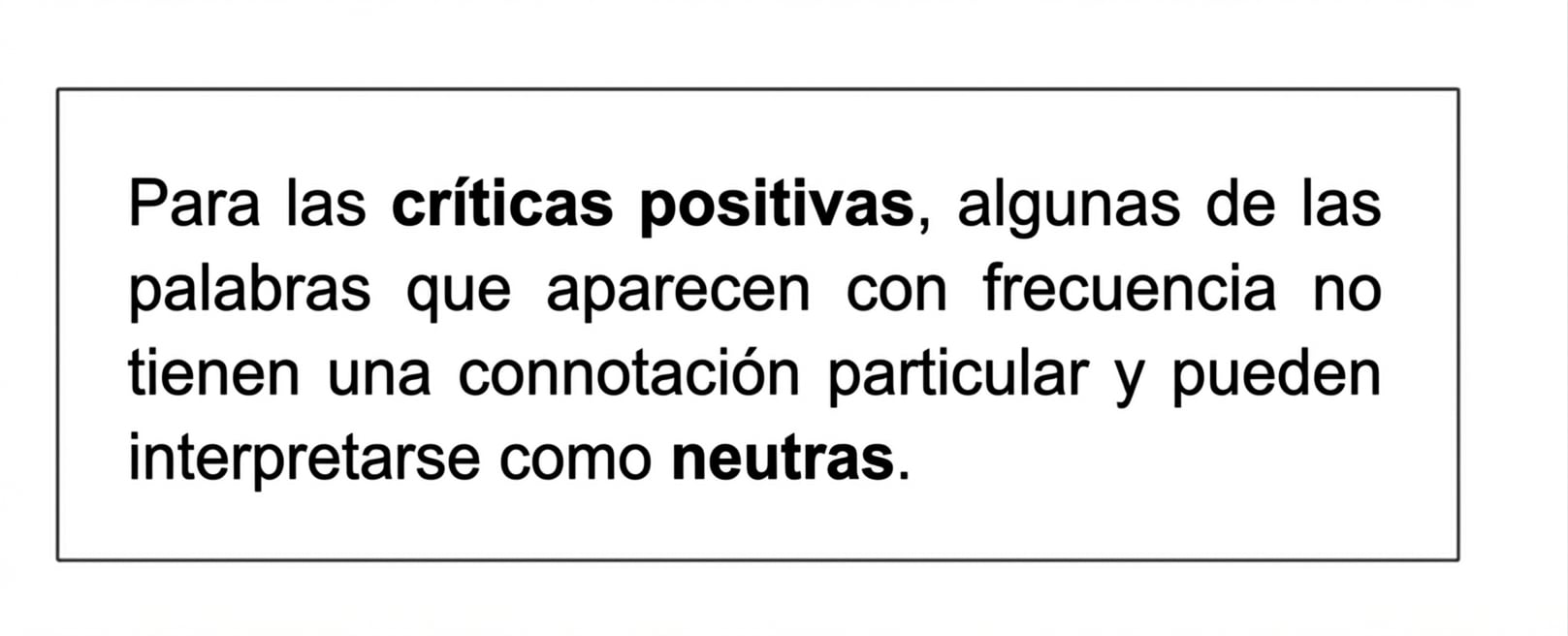 párrafo con letras en negrita