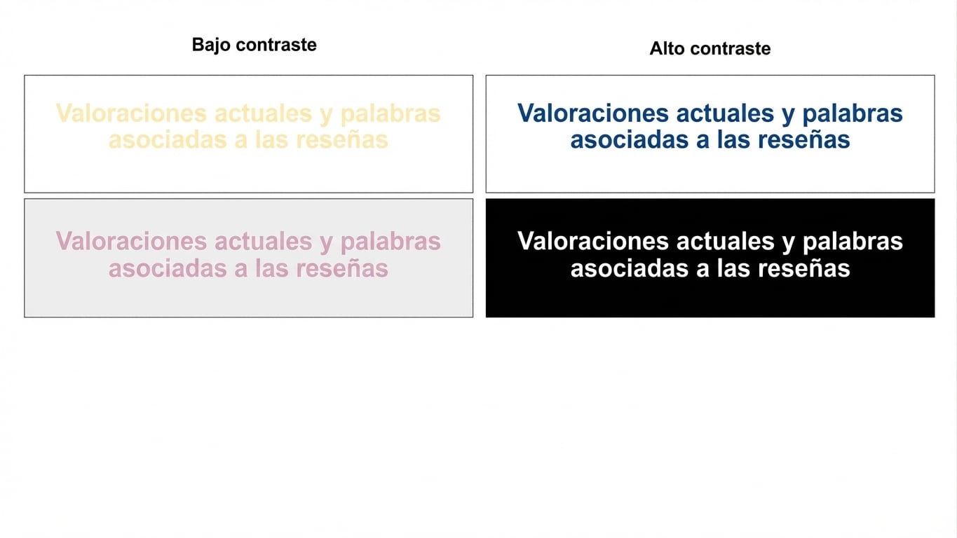 diapositivas con alto y bajo contraste
