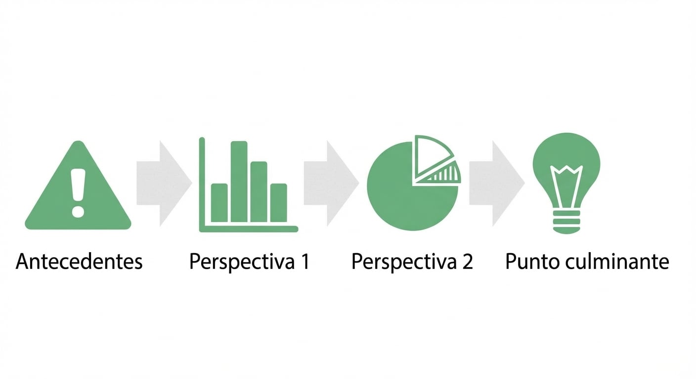 gráfico de tarta con insight pasando al clímax