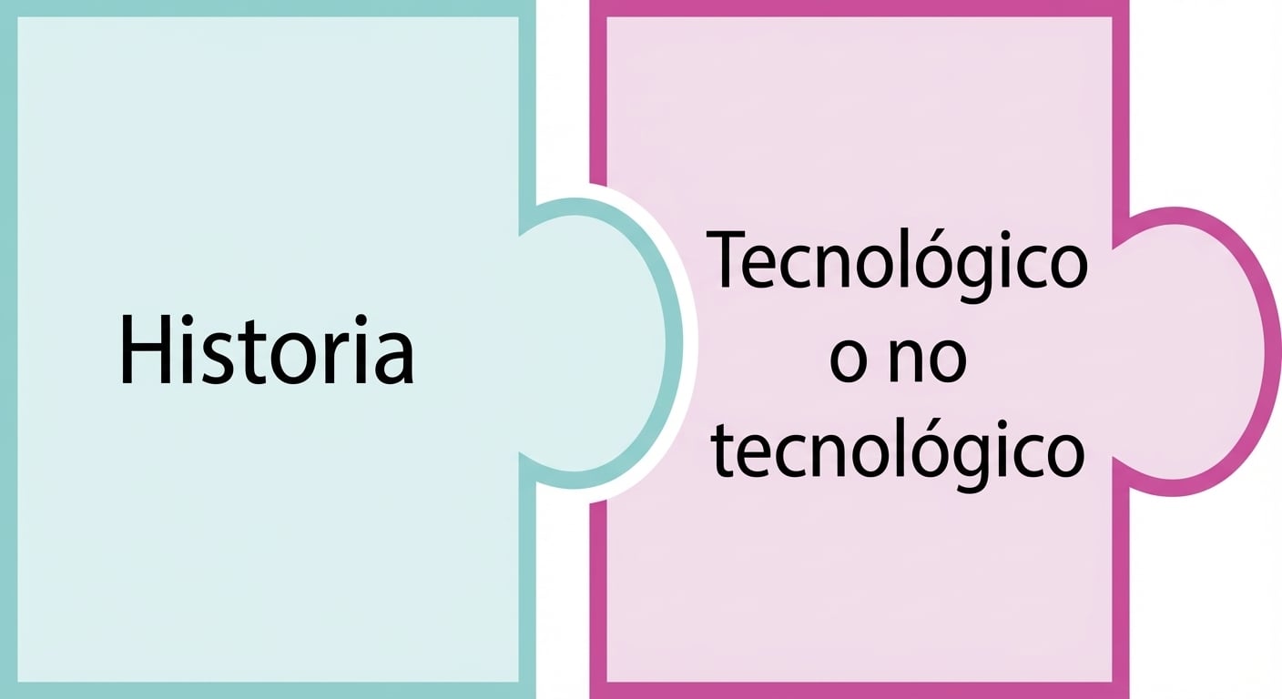 Pieza de rompecabezas con «tech» o «non tech»