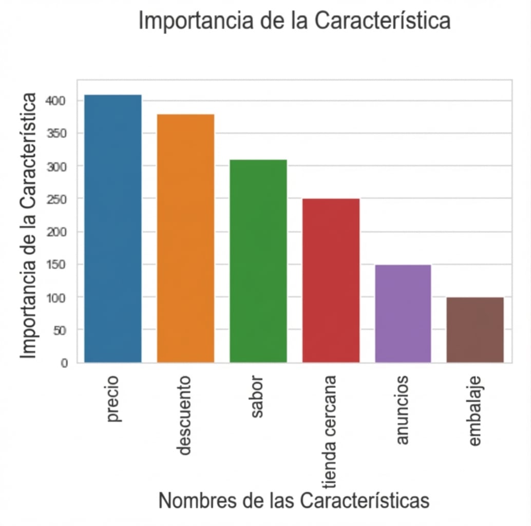 Gráficos de barras con importancia positiva de variables del modelo