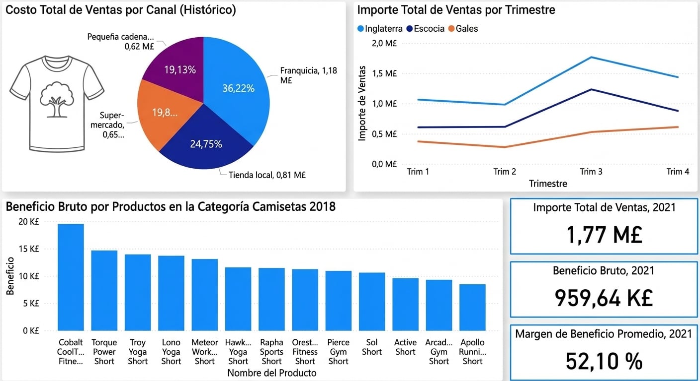 Ejemplo de panel con alta carga cognitiva