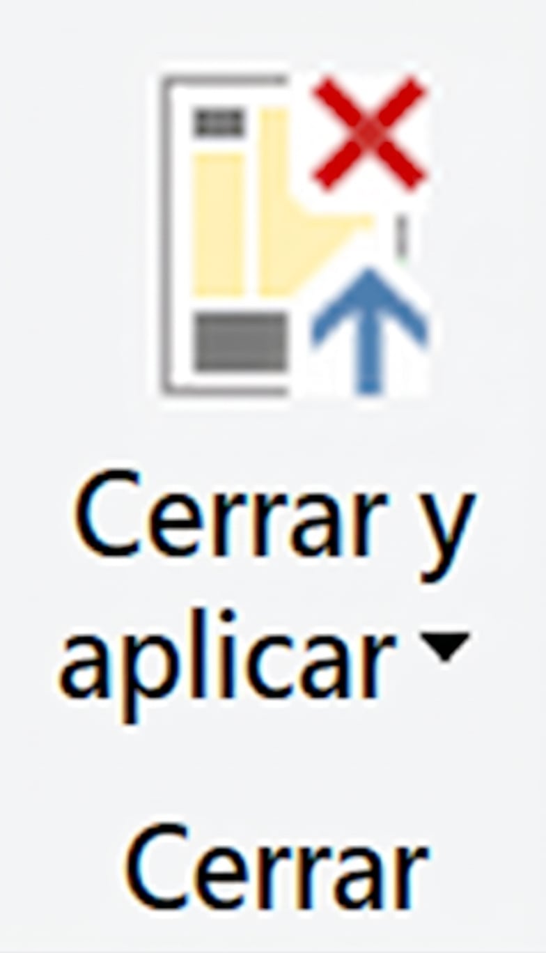 Captura de PowerBI con el icono Transform Data que abre el editor de Power Query.