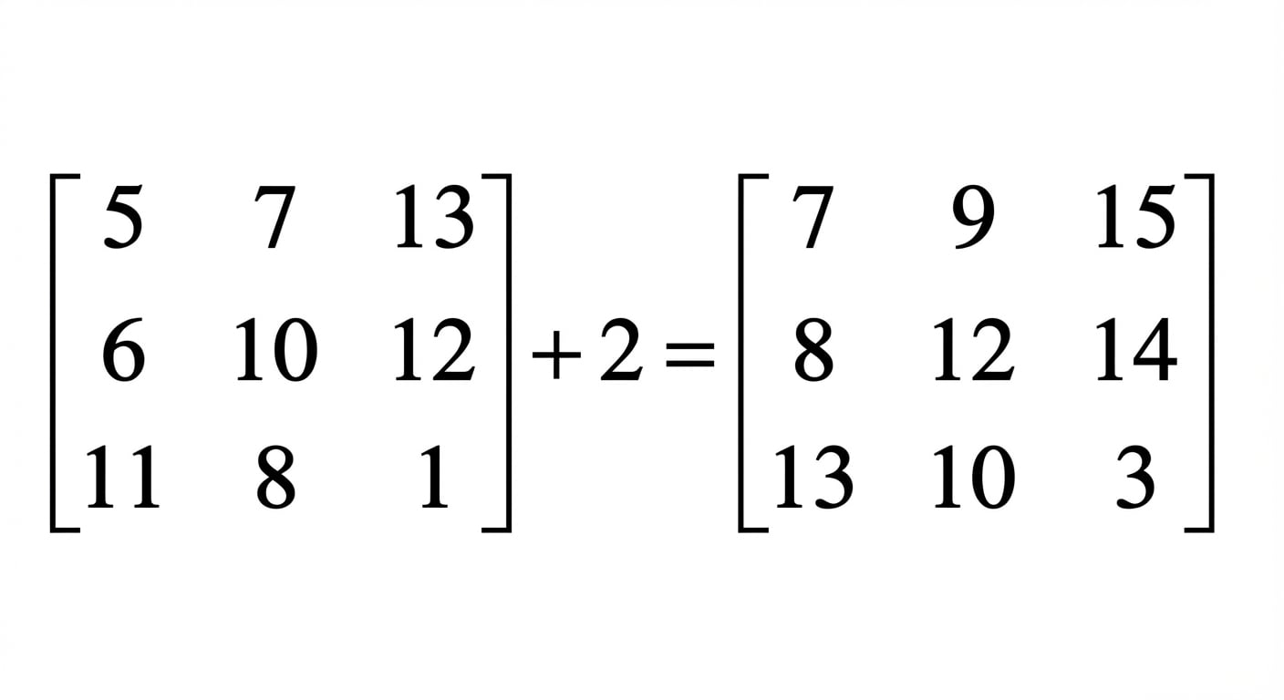 Imagen que muestra un array 2D sumado al número 2