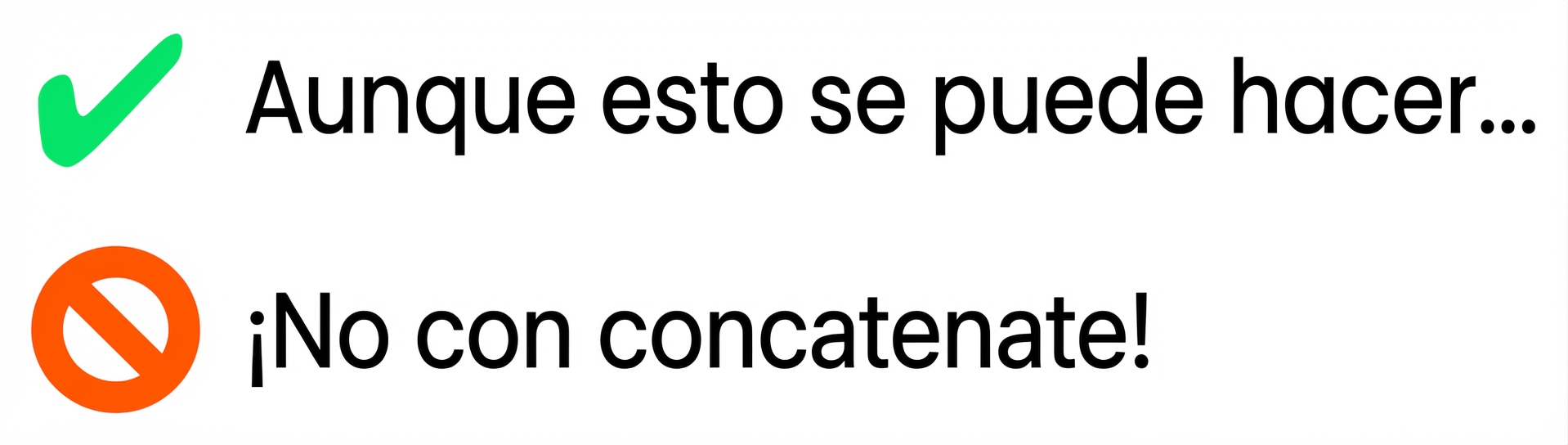 Gráfico que indica que esta operación no se puede hacer con np.concatenate()