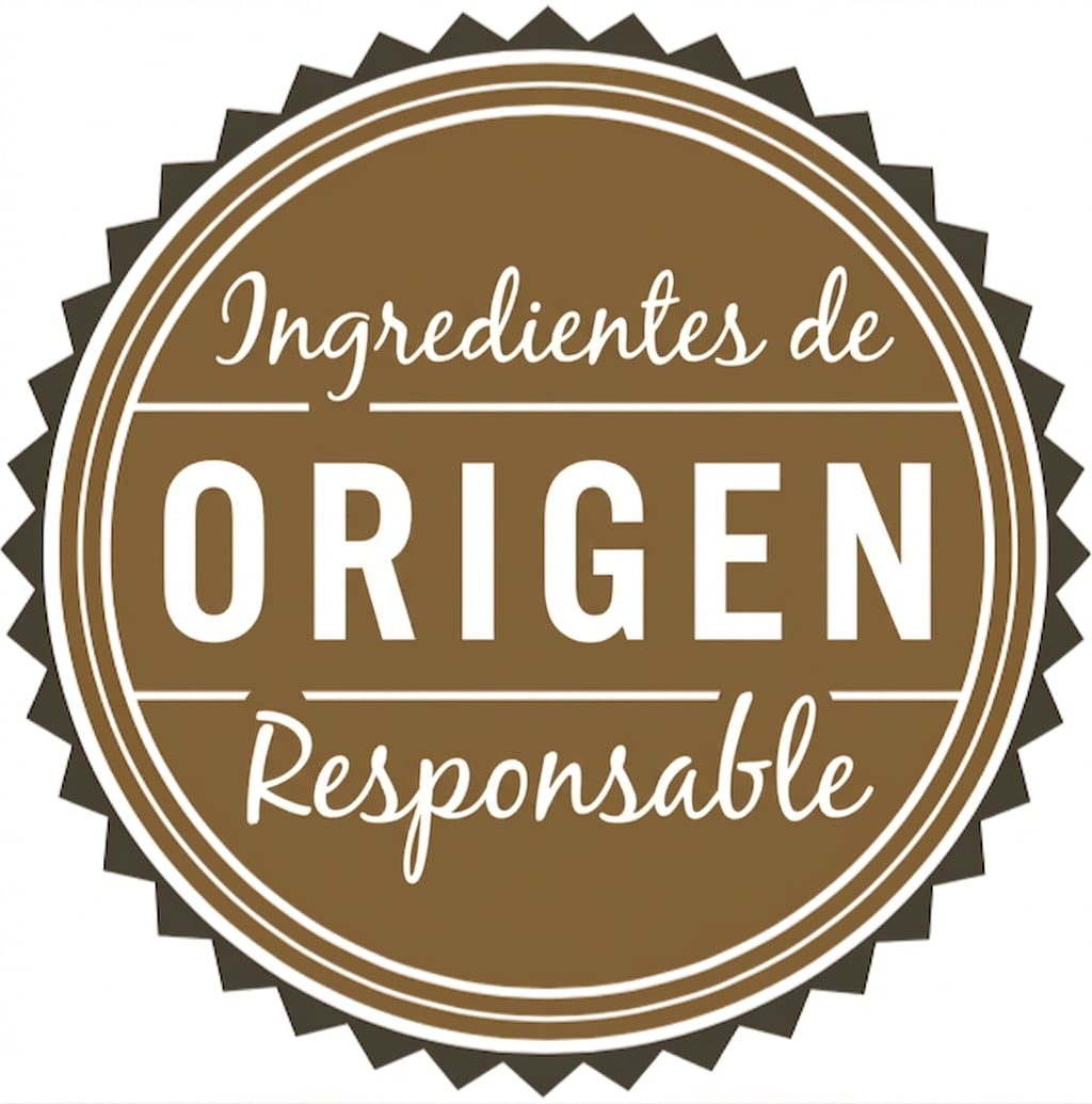 Un logotipo con la frase "Responsibly Sourced Ingredients".