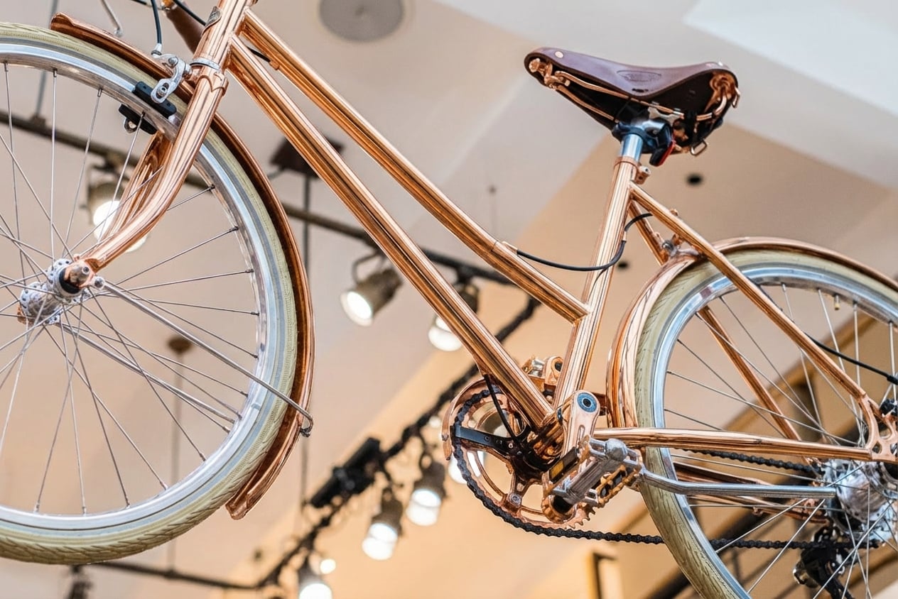 Bicicleta Shinola en exposición por Amin Hasani