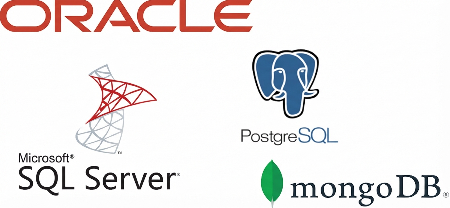 Logotipos de software DBMS frecuente