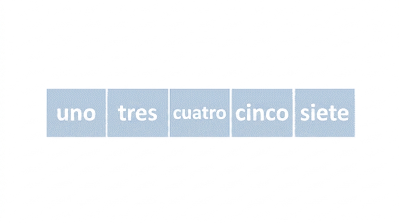 Representación esquemática de una lista con números desordenados. El primer, segundo, tercer y cuarto elementos están en azul. El quinto elemento se ha elevado por encima del resto. El elemento elevado ahora está en la cuarta posición.