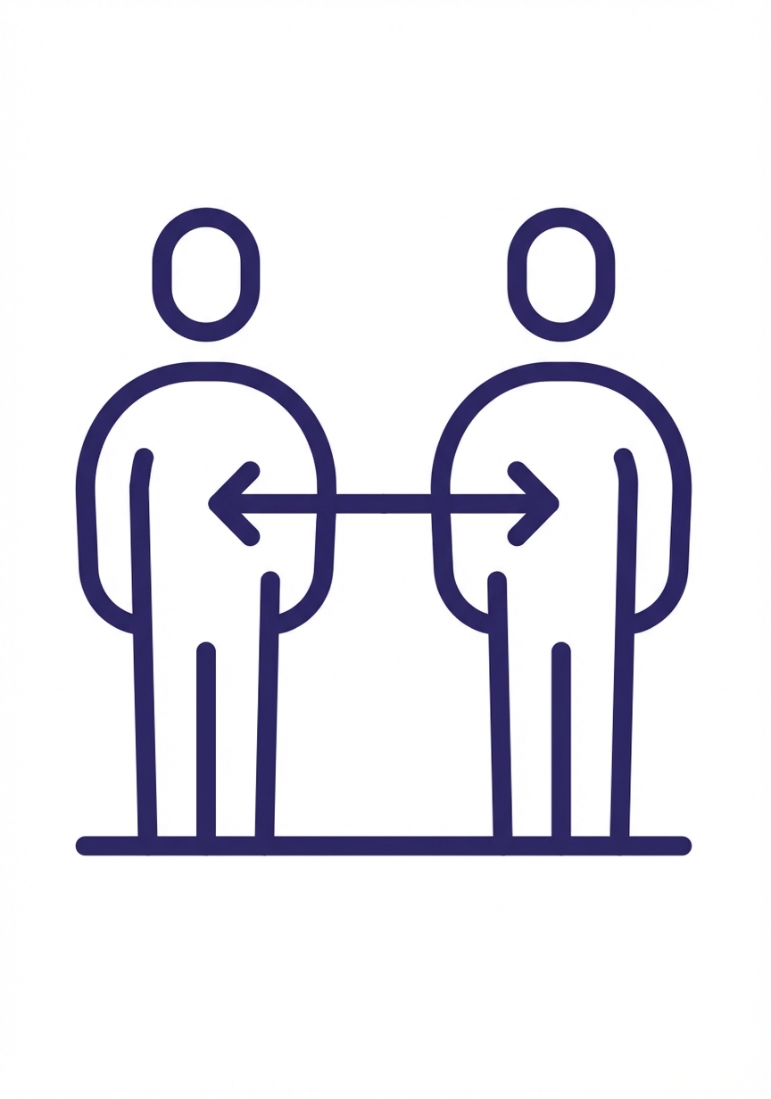 Dos personas interactuando