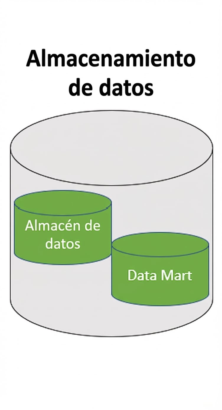 imagen de la capa de almacenamiento de un data warehouse