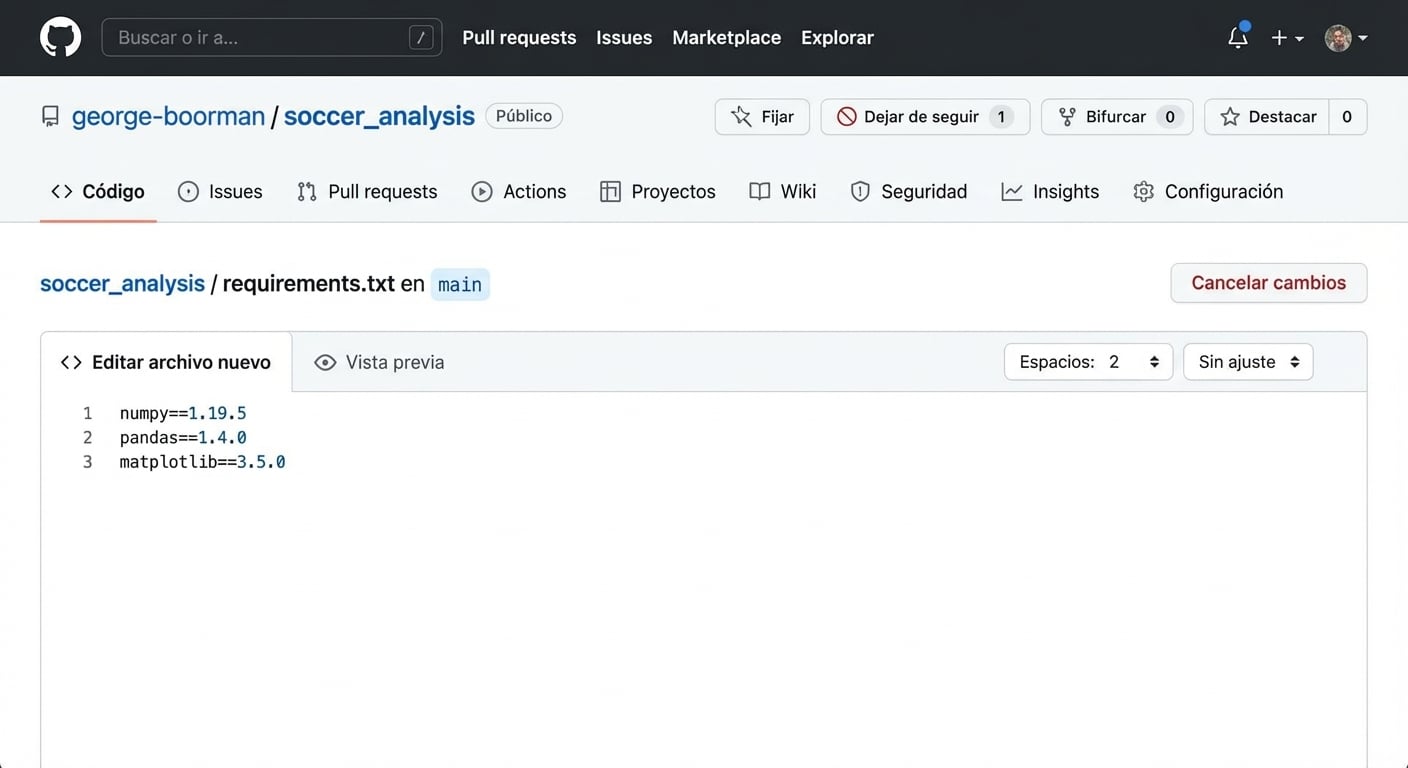 añadir paquetes de Python a requirements-dot-txt