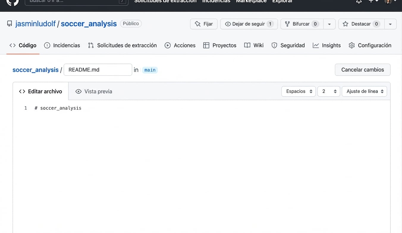 Vista del archivo README