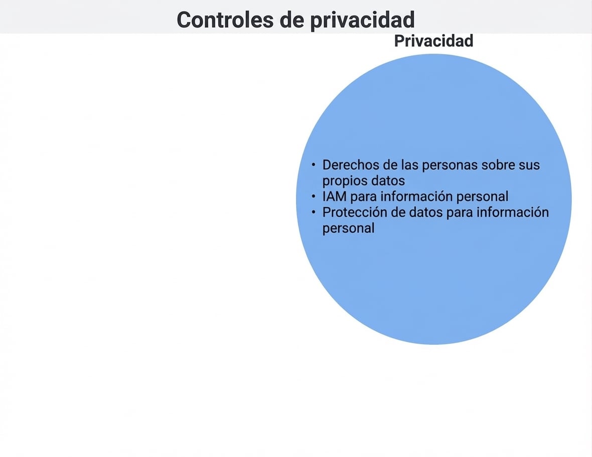 Círculo de controles de privacidad