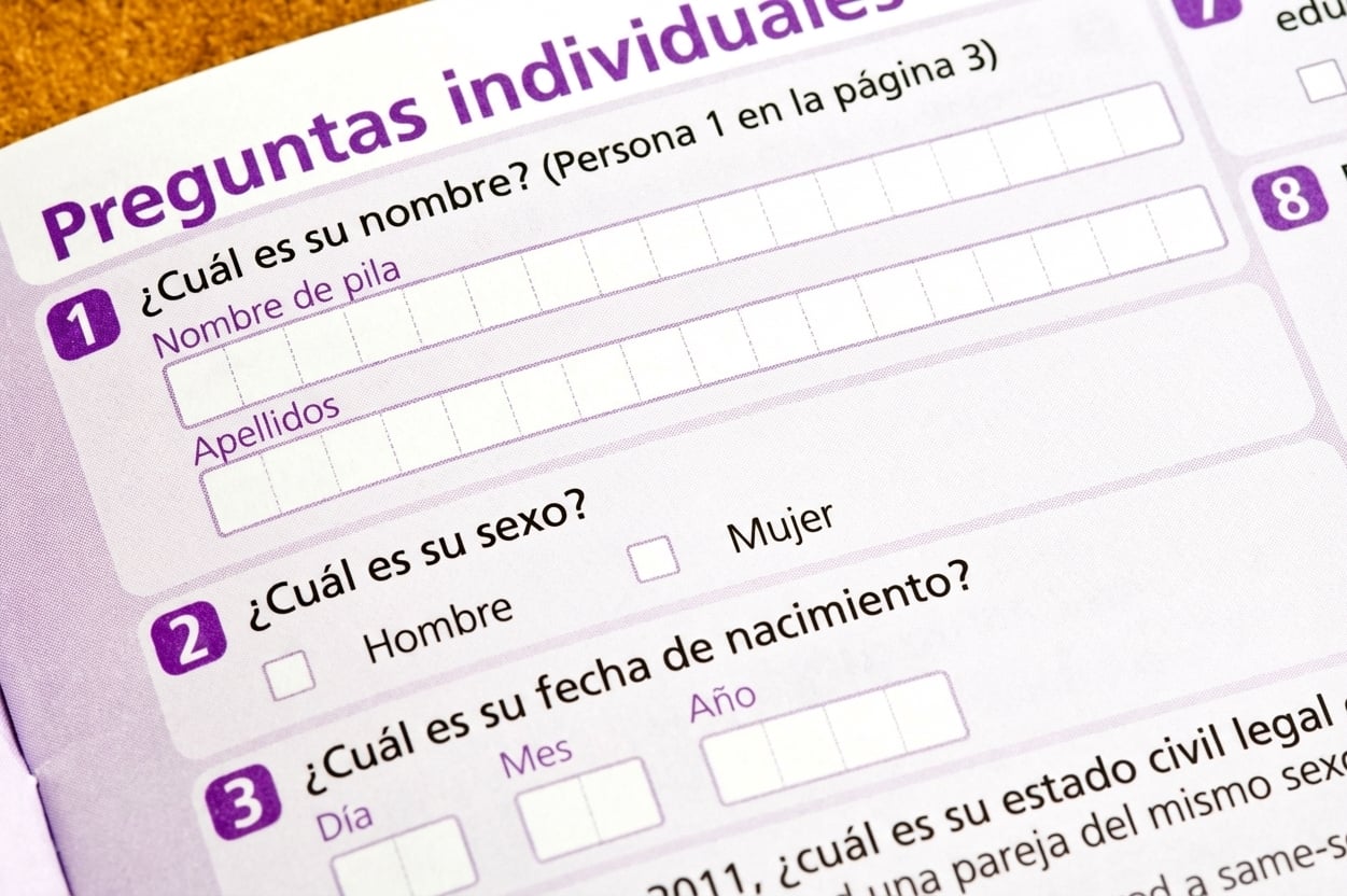 Encuesta que pide información personal