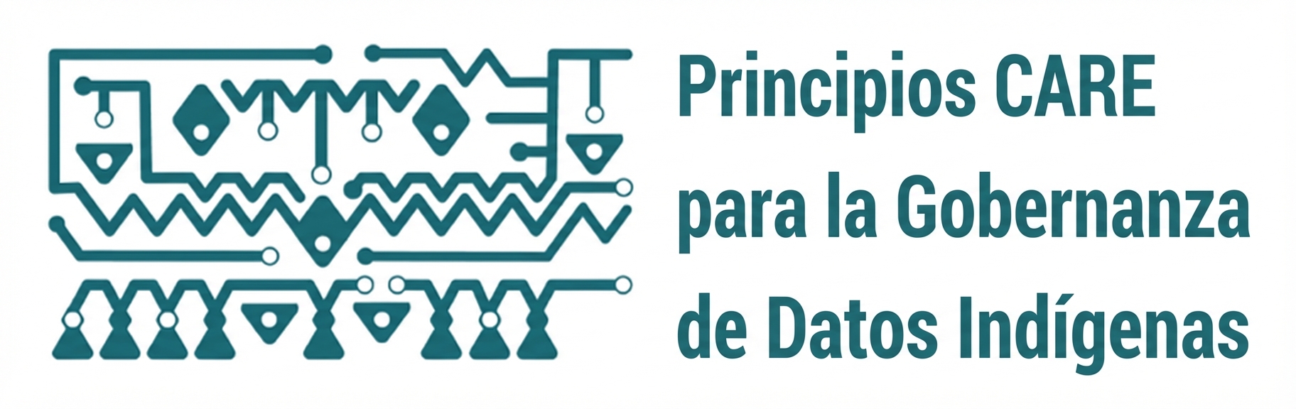 Logotipo de los principios CARE para la gobernanza de datos indígenas.