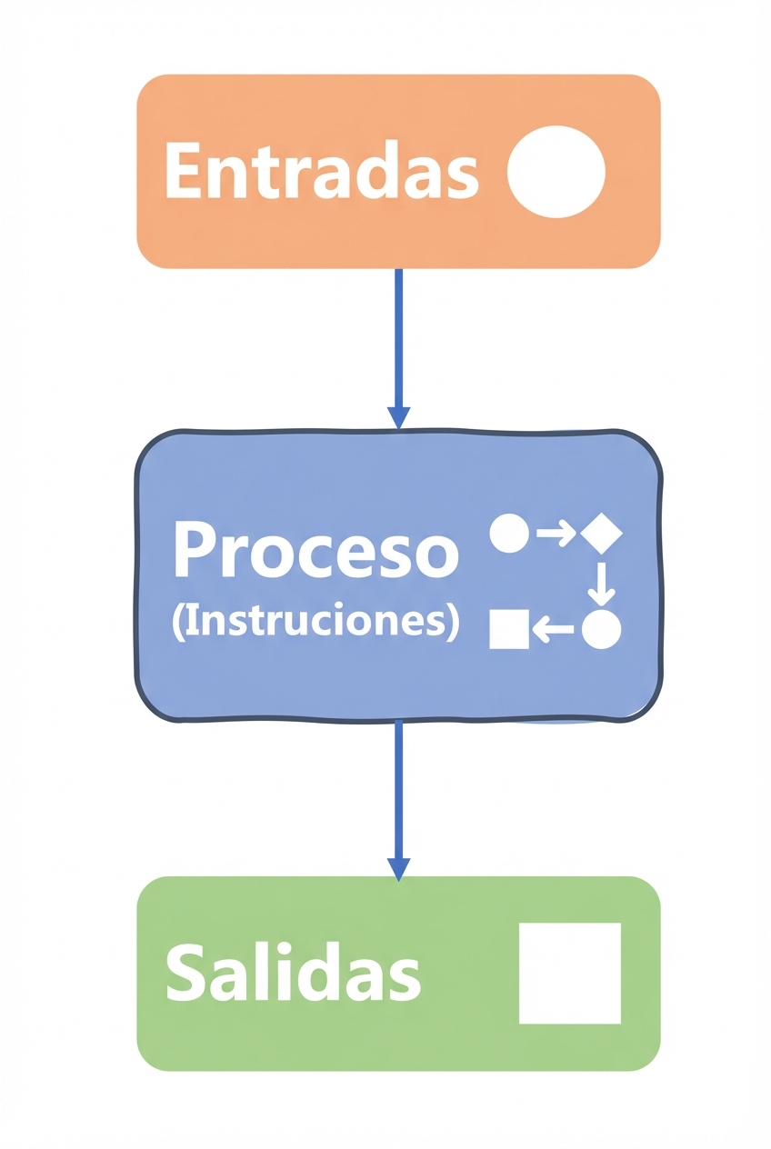 Entradas, proceso y salidas
