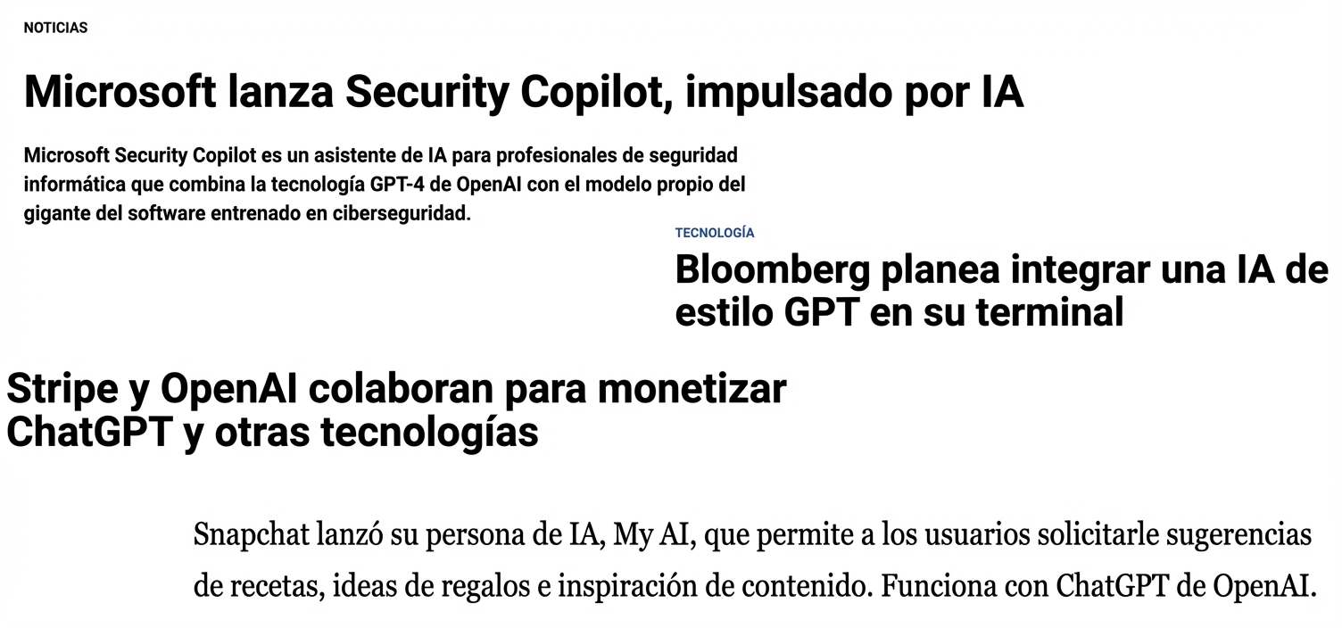 Una imagen que representa artículos sobre las empresas que se apresuran a aprovechar los LLM.